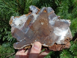 Ametyst - limonit leštěný 1090 g, Česká republika - PLAMEN