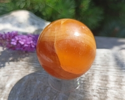 Kalcit oranžový koule 153 g - TVOŘIVOST A VÁŠEŇ